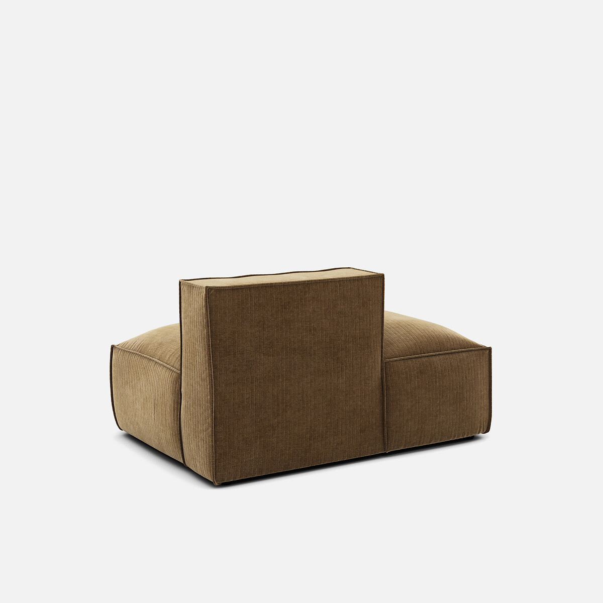 LA REDOUTE INTERIEURS<br>Sofá lounge, esquerda, veludo vintage, Seven