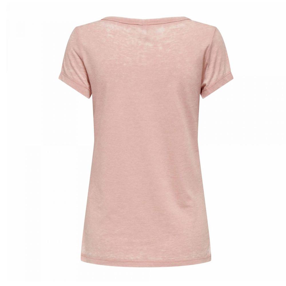 Only T-shirt Rose Femme Only Wrongly