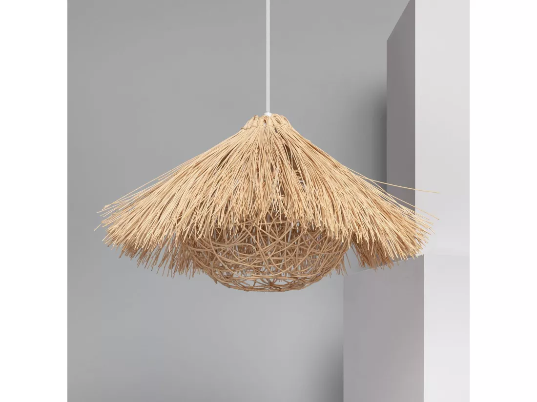 Suspension Rotin Shiyan Naturel