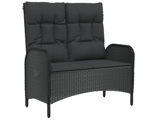 LES TENDANCES - Ensemble table et chaises de jardin-noir-6 places-491218
