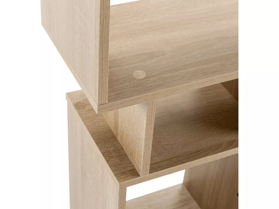 Etagère Hawai avec 10 trous couleur chêne