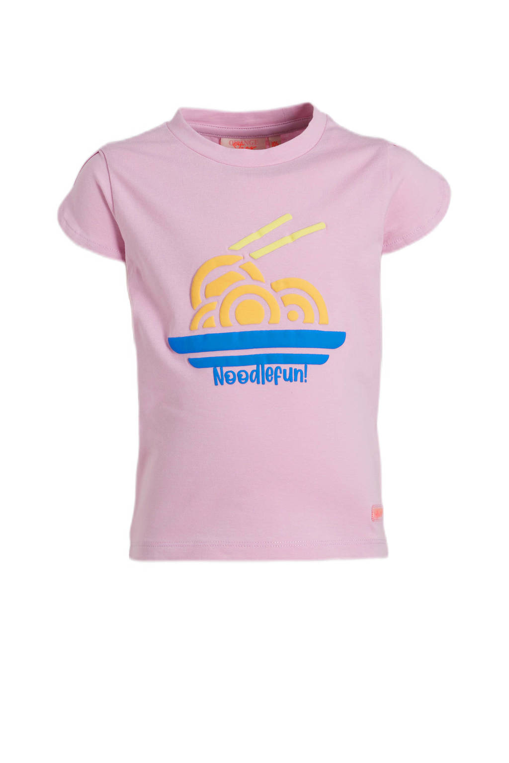 Orange Stars T-shirt Marina met printopdruk paars
