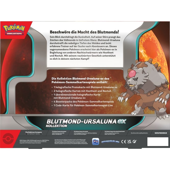 Pokémon - Blutmond Ursaluna-ex Kollektion