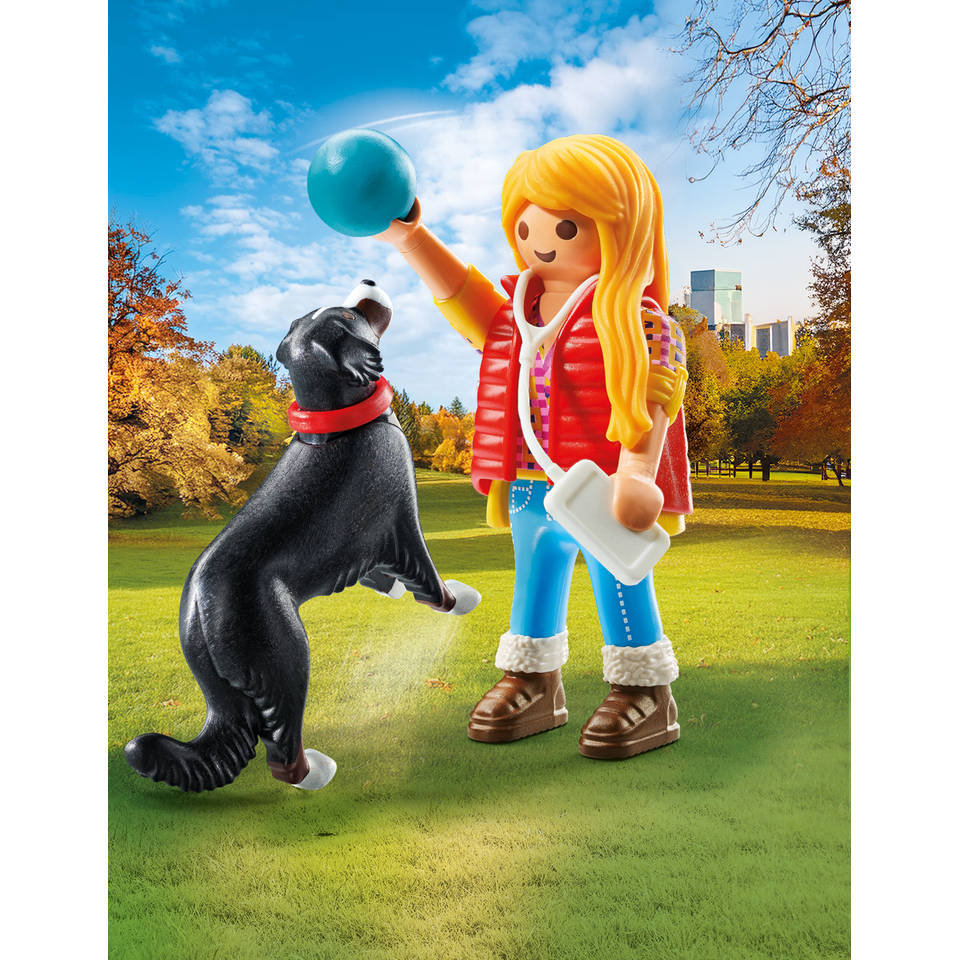 PLAYMOBIL My Life vrouw met berghond 71738