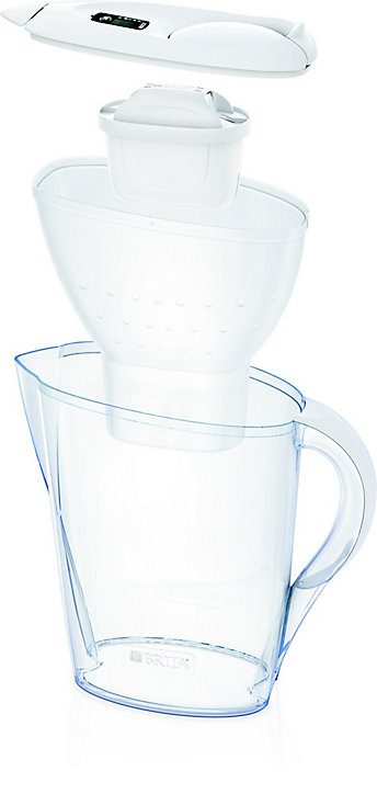 Carafe d'eau filtrante Brita Marella blanche + 1 cartouche