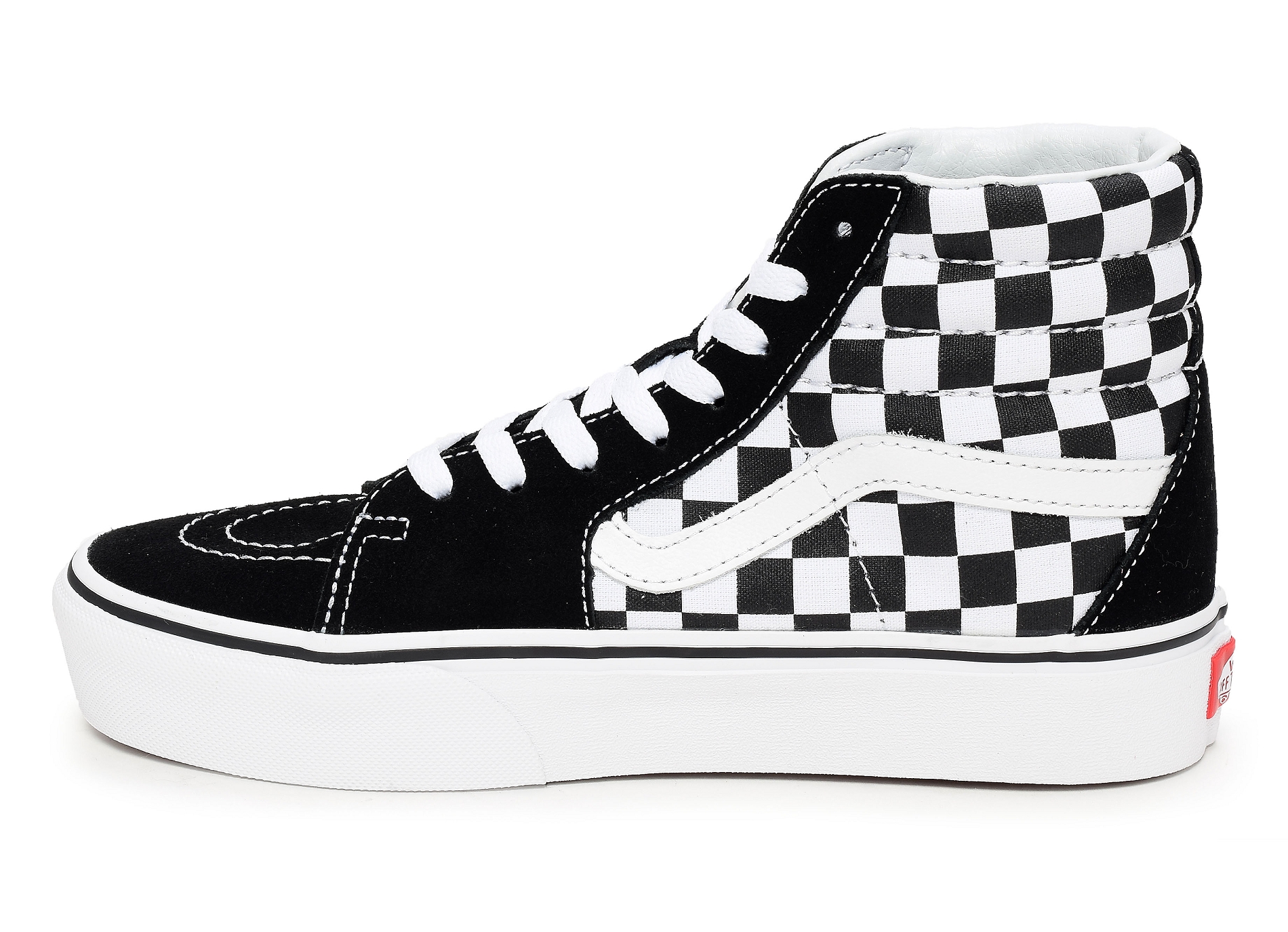 Ua sk8 hi platform noir blanc