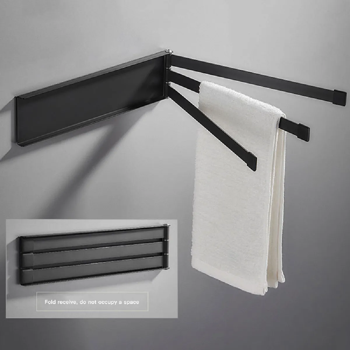 Porte-serviettes pivotant Universal - Acier inox