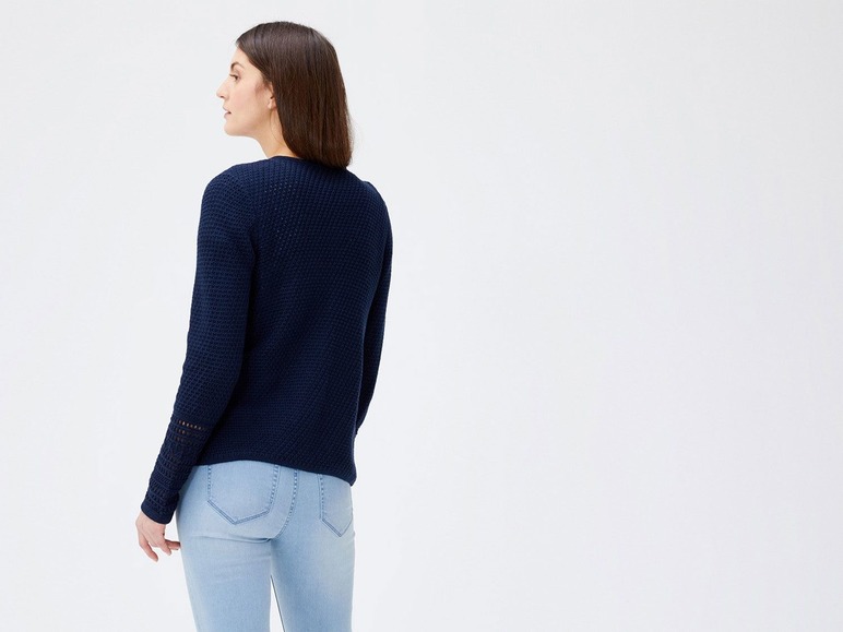 Gebreide cardigan voor dames, met katoen en polyacryl