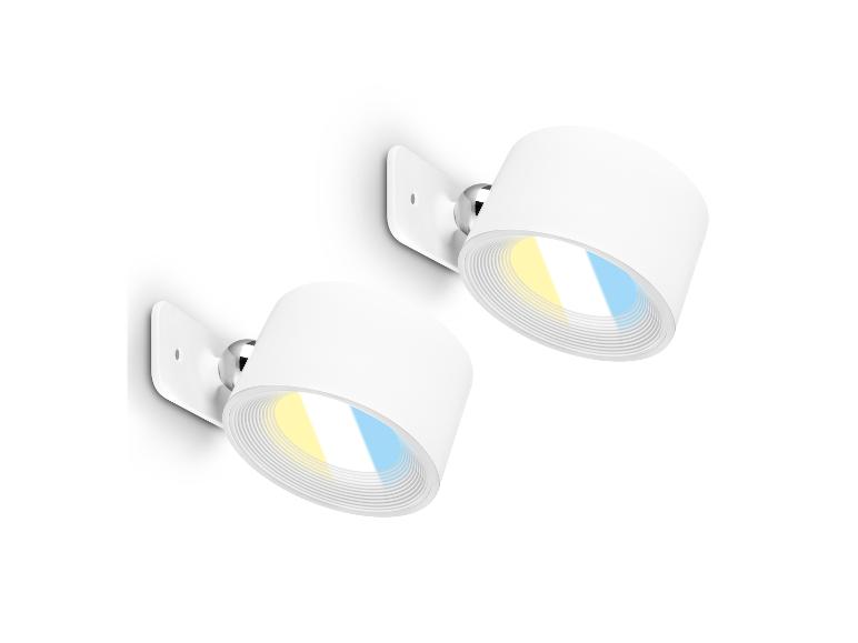 Set van 2 draadloze wandlampen