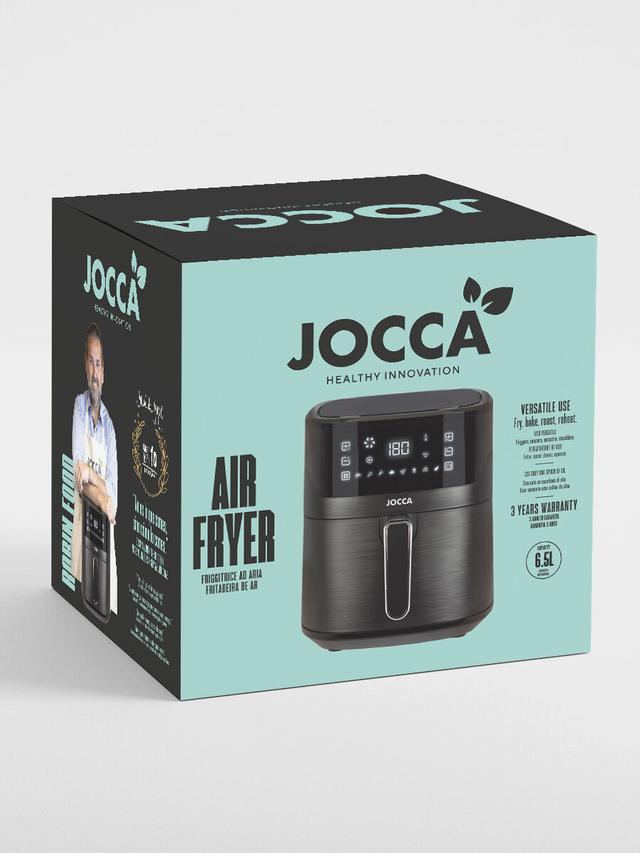 JOCCA Heißluftfritteuse mit mit Touchscreen & 8 Programmen, 6,5 l