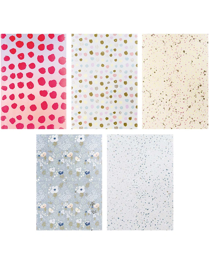 Motivpapier-Block CRAFTED NATURE 30 Blatt in neon/glitter