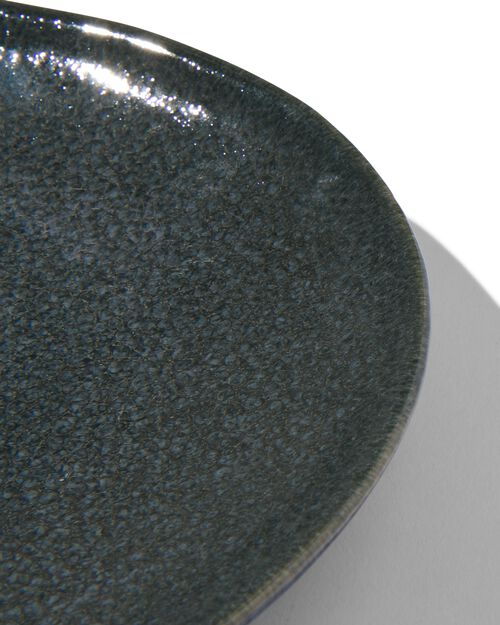 plat ovale - 30 cm - Porto - émail réactif - noir