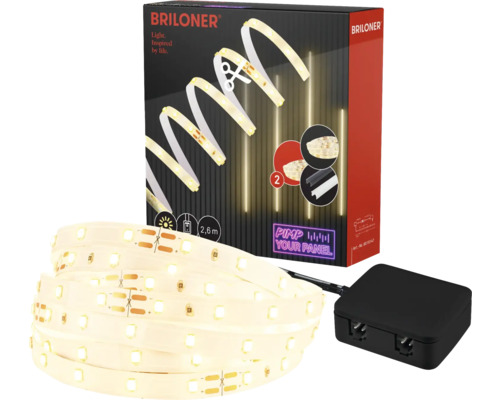 Pimp je Panel LED Stripe Extension Set aan/uit 500 lm 3000 K 2,6 m 230V geschikt voor akoestische panelen