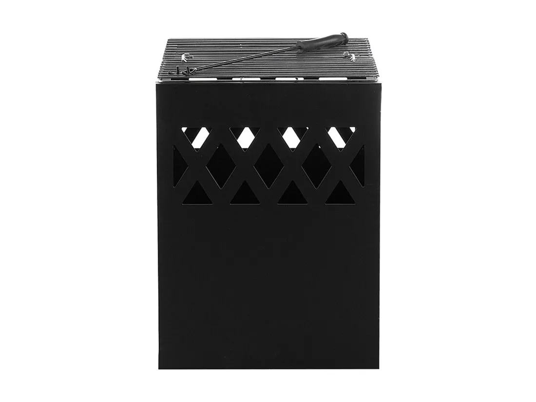 Foyer avec grille SHIGA Métal Noir