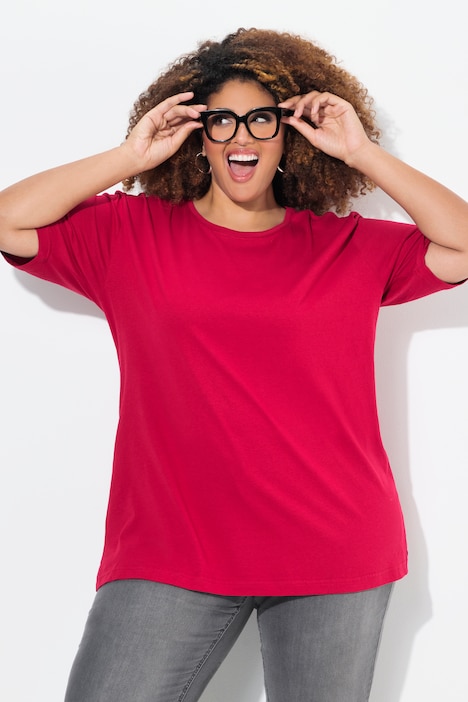 T-Shirt, Rundhalsausschnitt, Relaxed, Halbarm