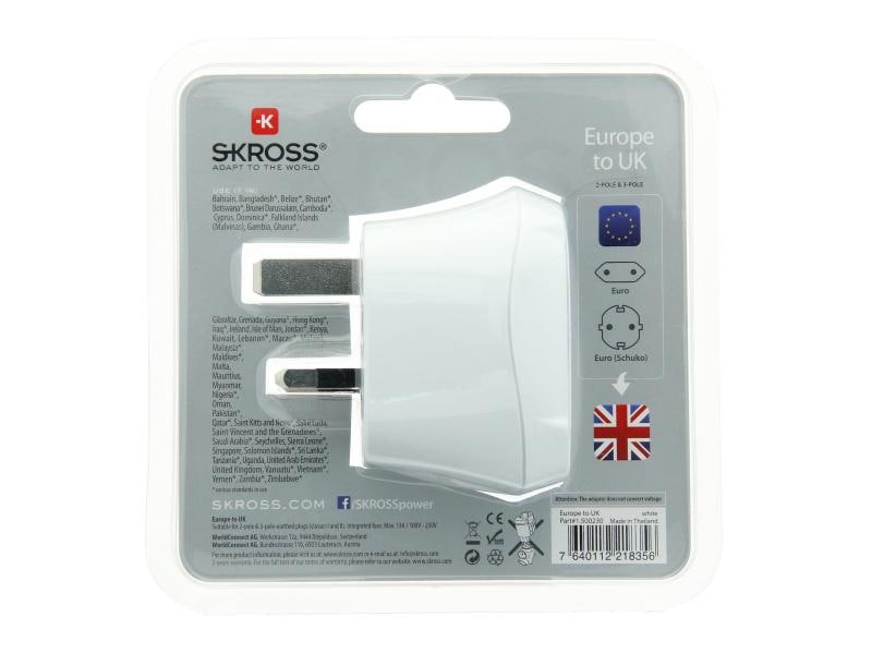 SKROSS Reiseadapter World EU - UK Reiseadapter Europa - Grossbritannien