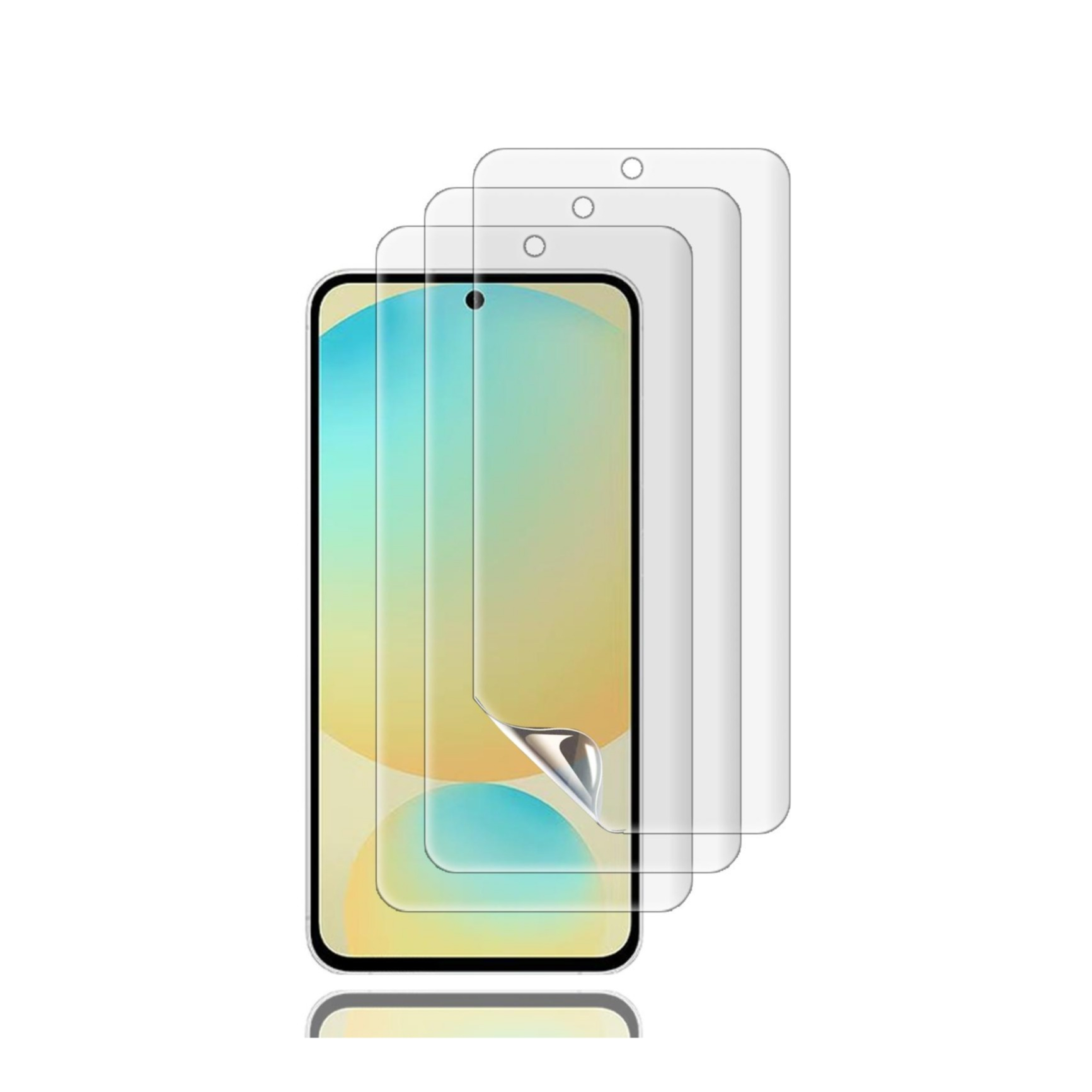 (3er Set) Samsung Galaxy S24 FE / A56 / A36 Vollbild Display Schutzfolie Soft PET