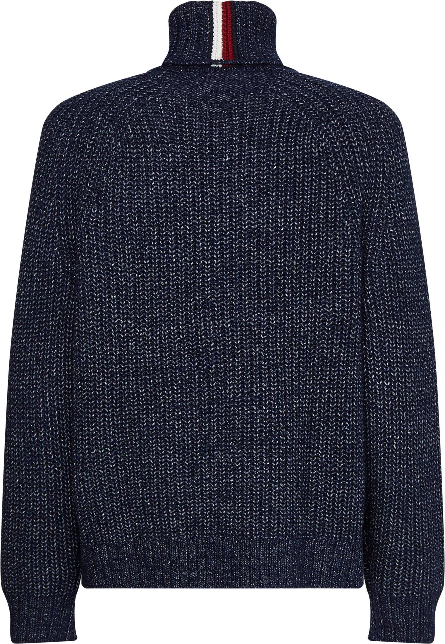 Tommy Hilfiger| Herren Rollkragenpullover 2-TONE CHUNKY mit Wolle