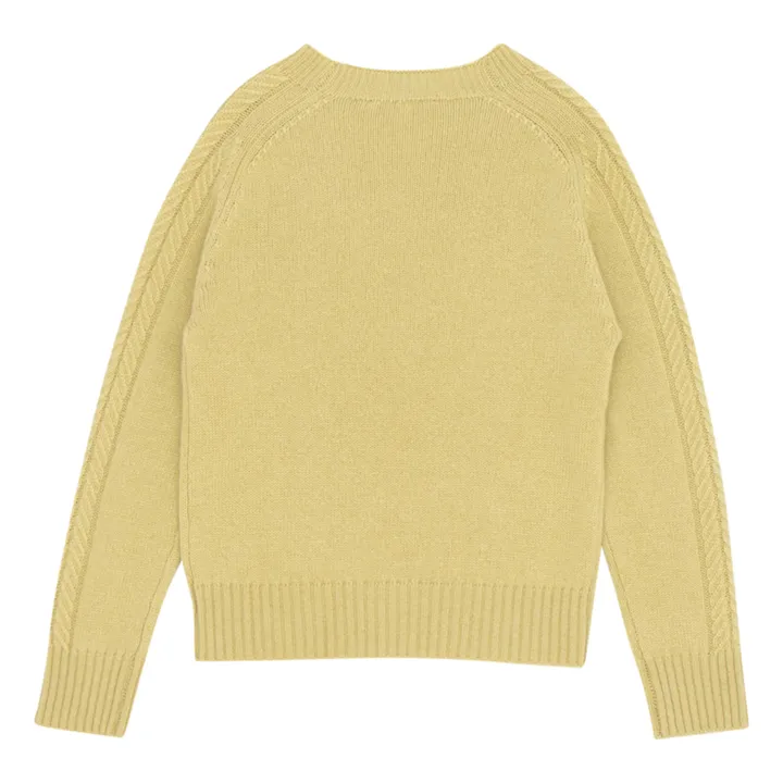 Caramel Pull Cachemire Scout | Vert anis