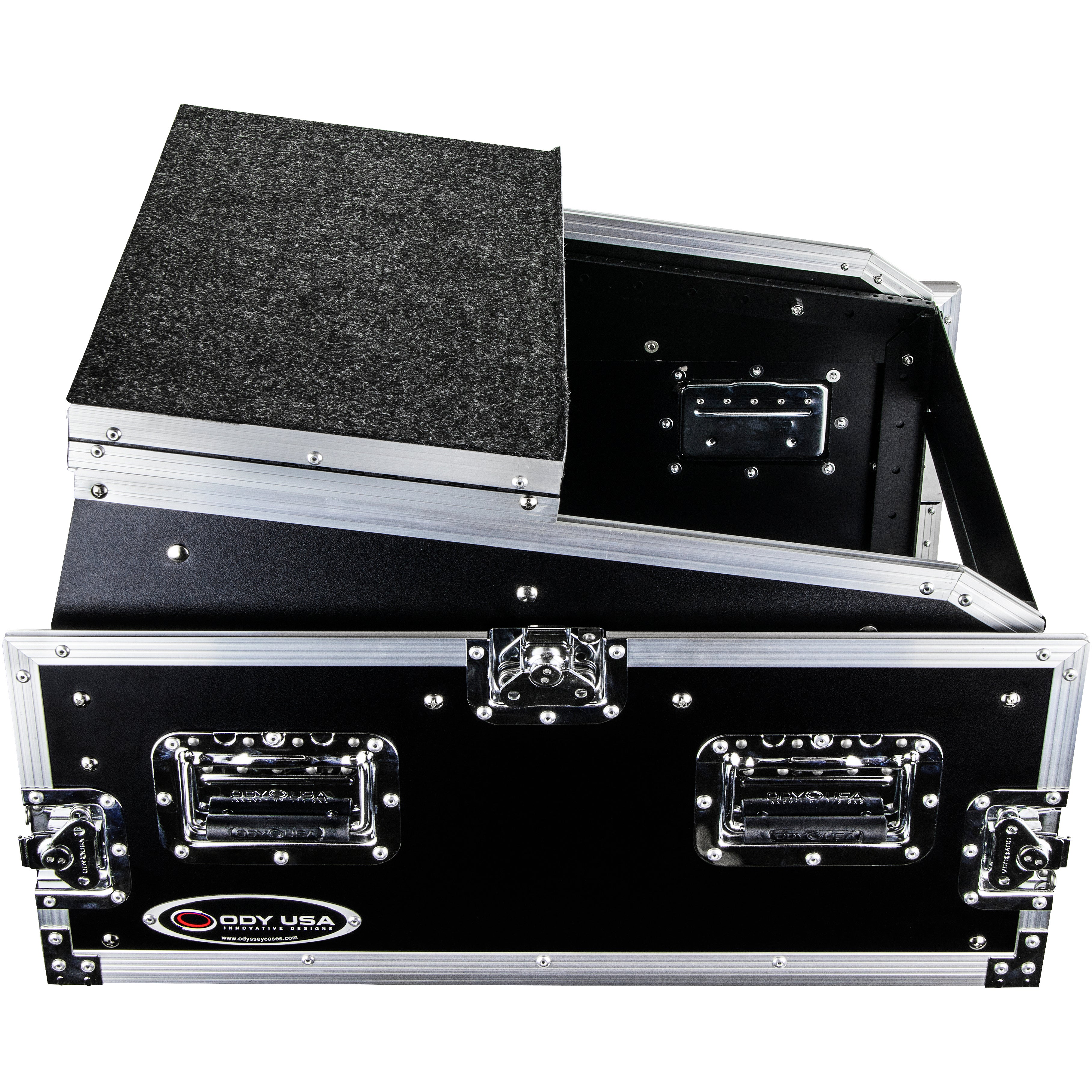 Odyssey FZGS1404 Pro Combo Rack Case met laptopplatform