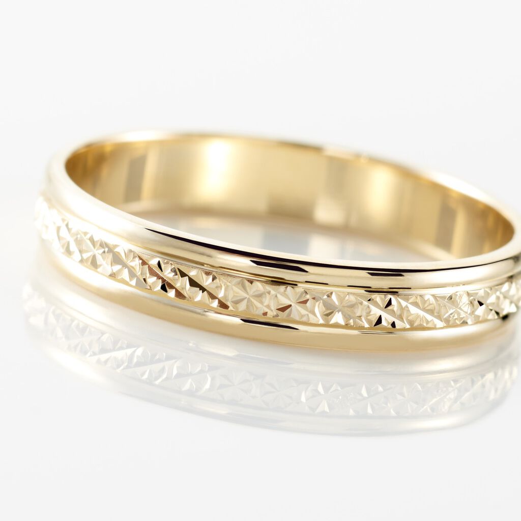 Alliance Laura Ruban Plat Or Jaune