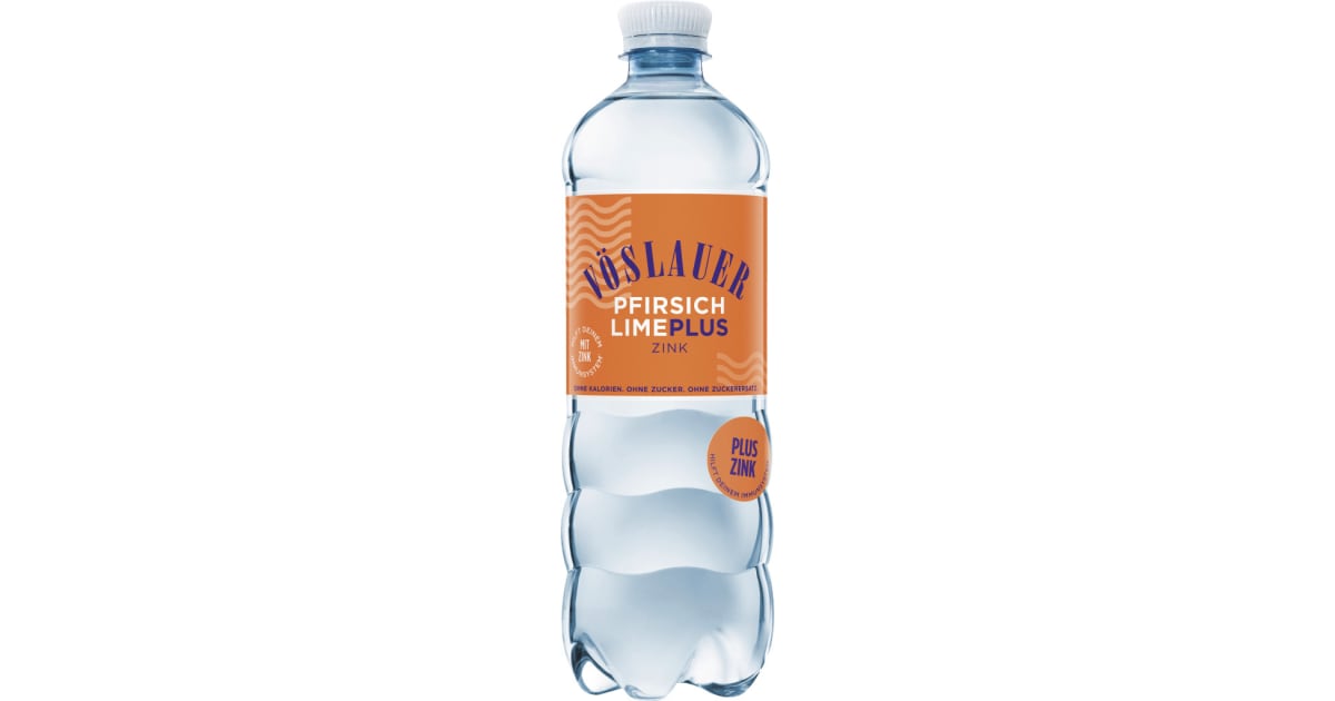 Vöslauer Flavours Pfirsich-Lime Plus (Einweg)
