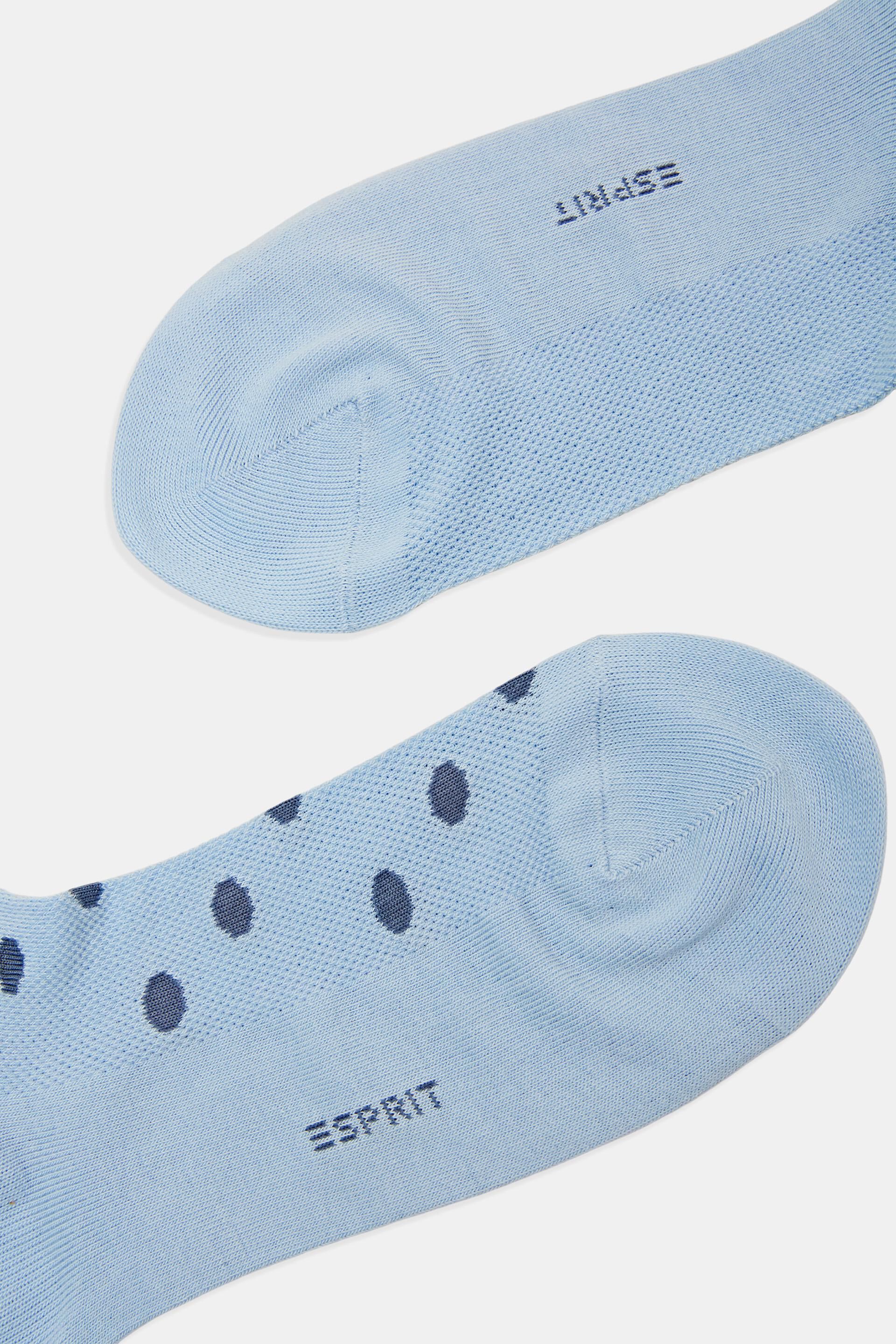 Lot de 2paires de socquettes basses agrémentées de mesh, coton biologique
