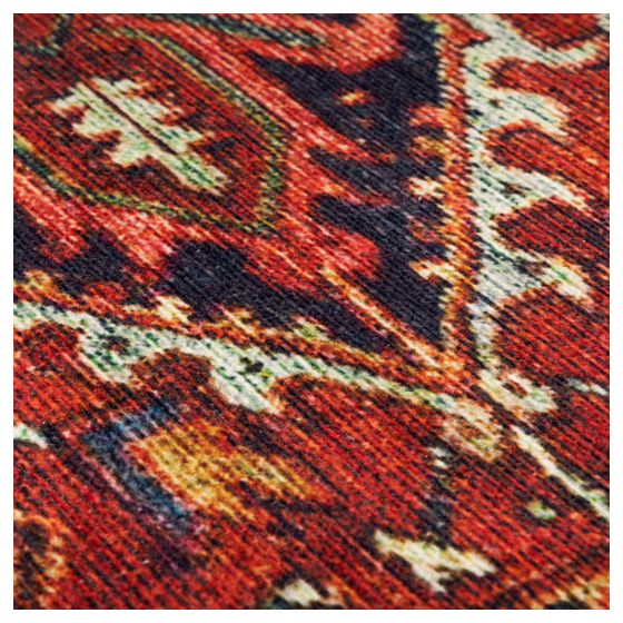 Tapis doux à motif oriental - mina - rouge - 120 x 160 cm