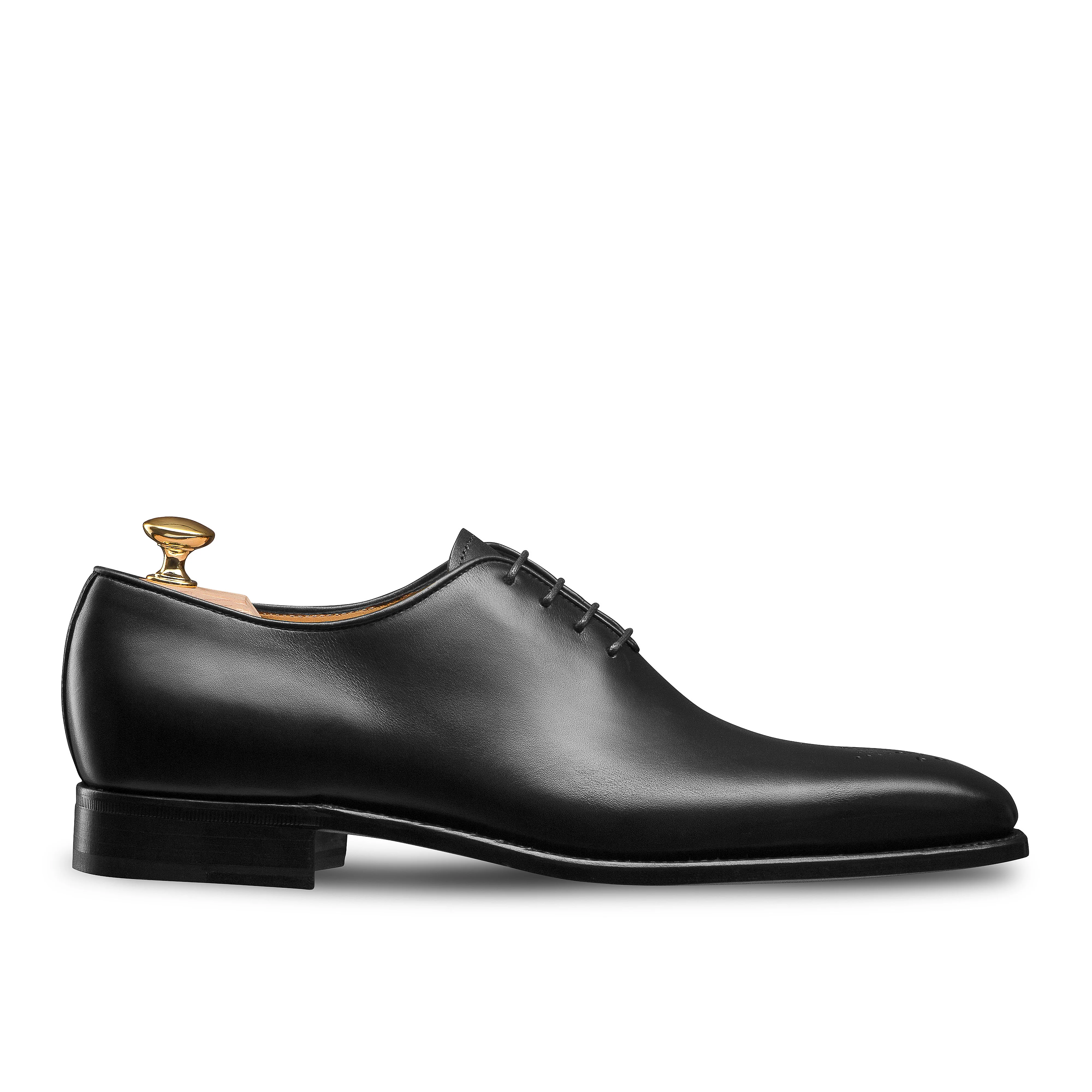 Richelieu One-Cut à bout fleuri Milan 345 noir