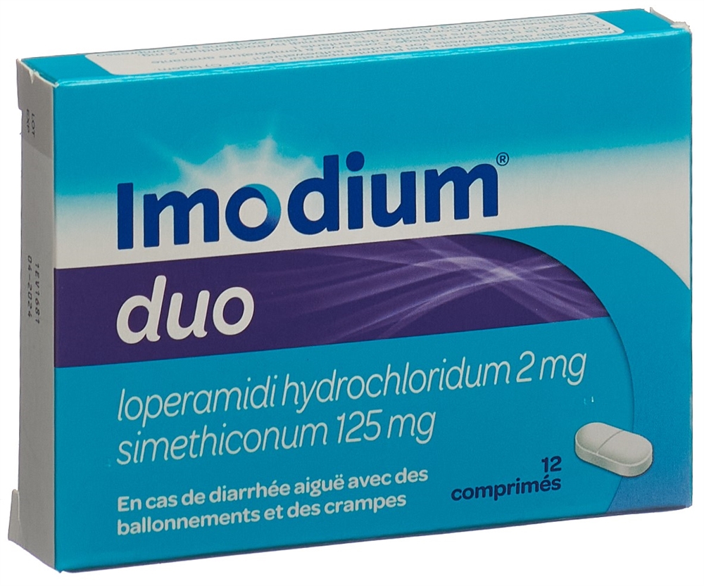 IMODIUM Duo (Simeticon 125 mg/133 mg) Tabl Blist 12 Stk