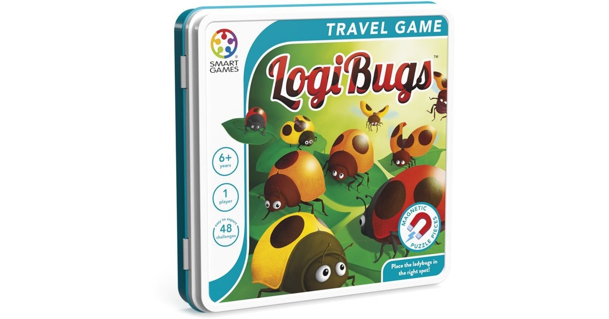 SmartGamesLogibugs Denkspel  (Nederlands, 1 speler, Vanaf 6 jaar, 48 opdrachten)