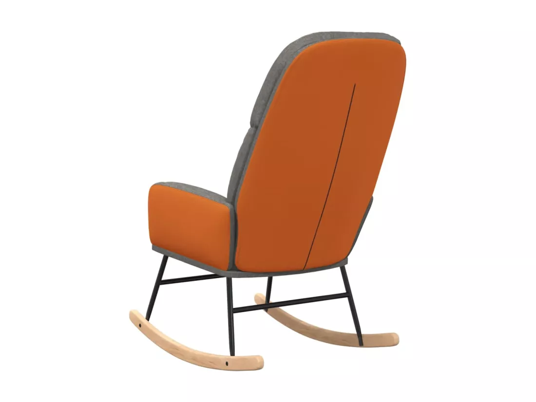 Chaise à bascule Gris clair Tissu