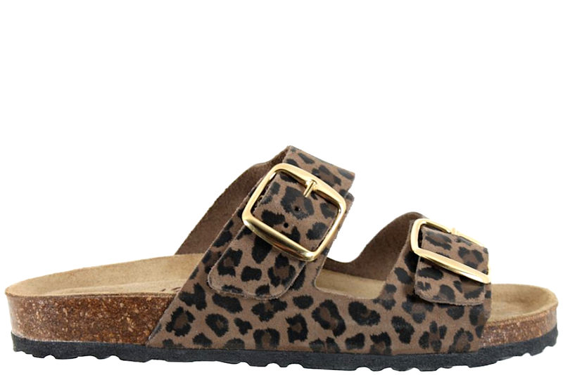 NATURE A.B. BY RELAXSHOE SLENTERS I SKIND MED LEOPARDPRINT