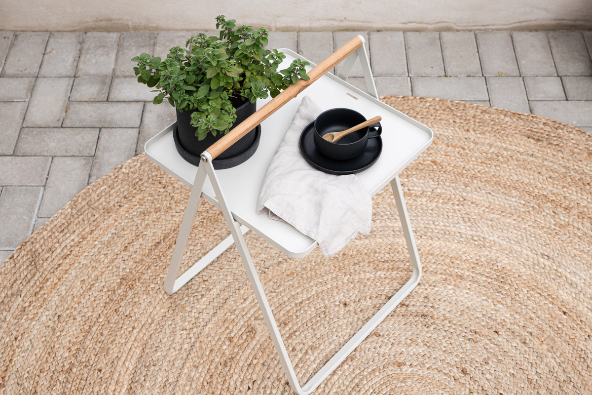 Tuin bijzettafel Ylva - 45 x 45 cm Beige