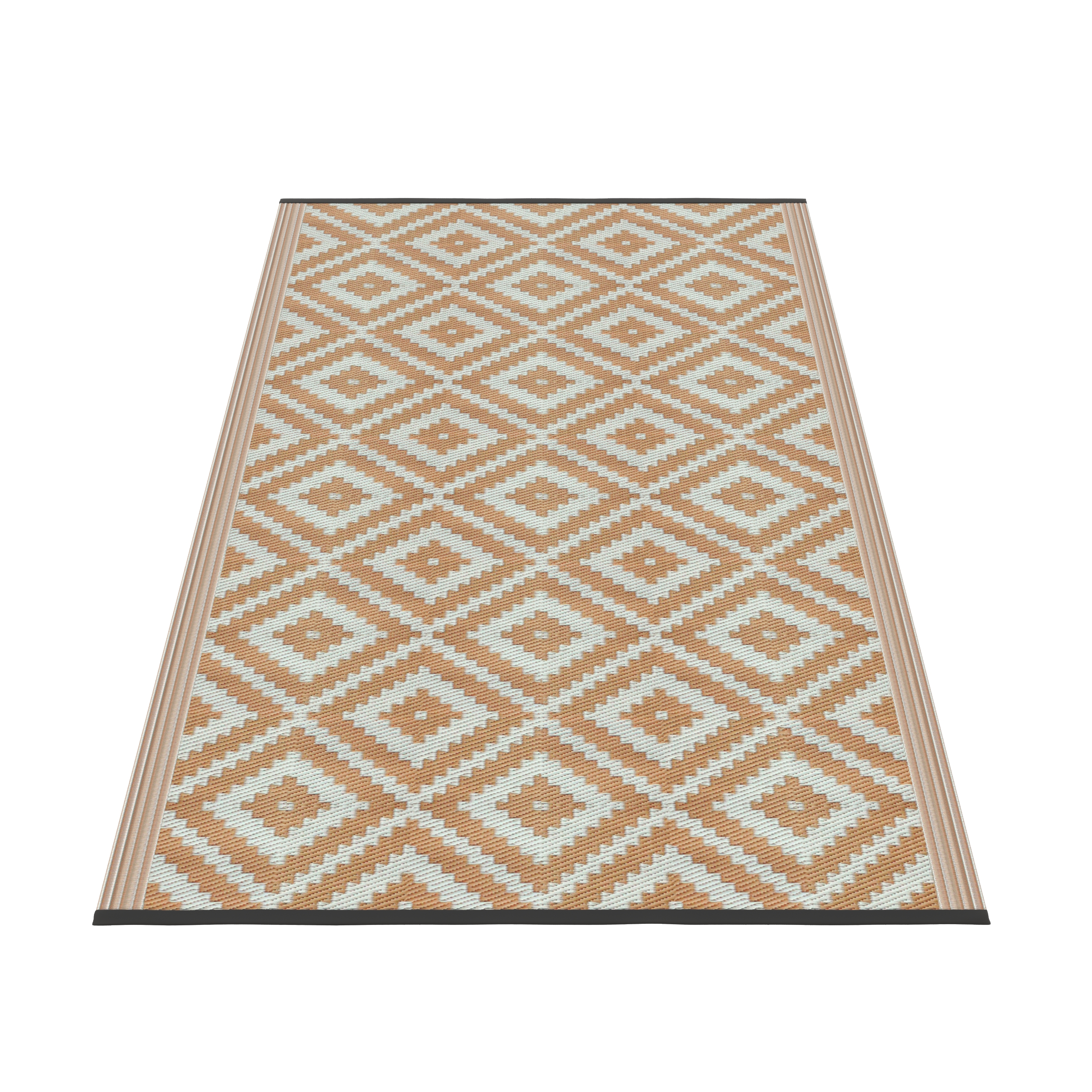 Outdoor Teppich KALUA 180 x 120 cm beige/weiss