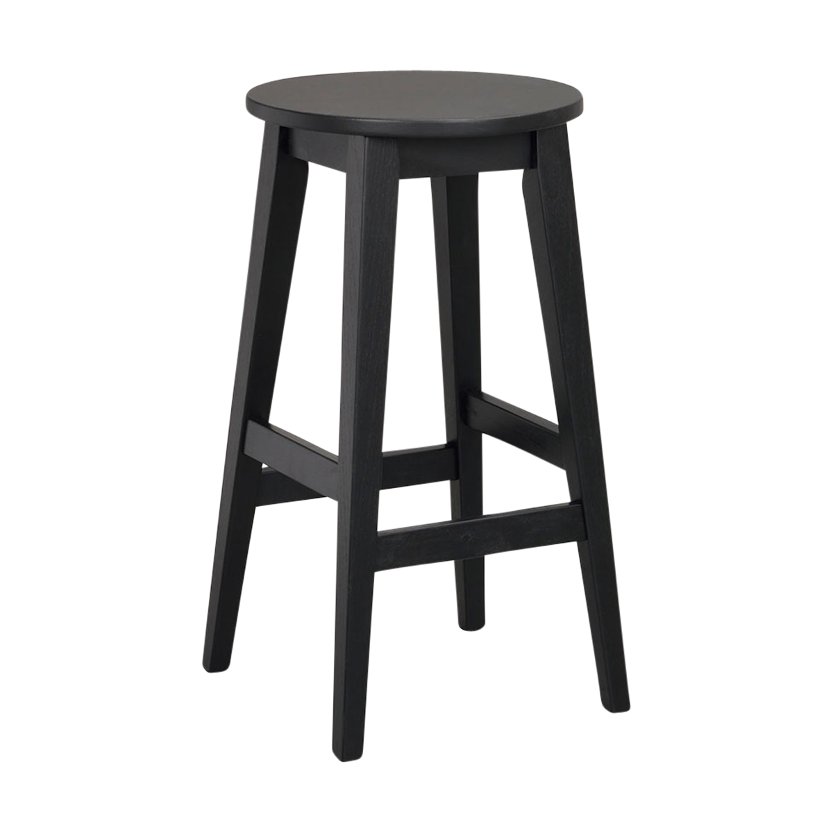 Rowico Home Austin houten barkruk zwart - 65 cm - Set van 2