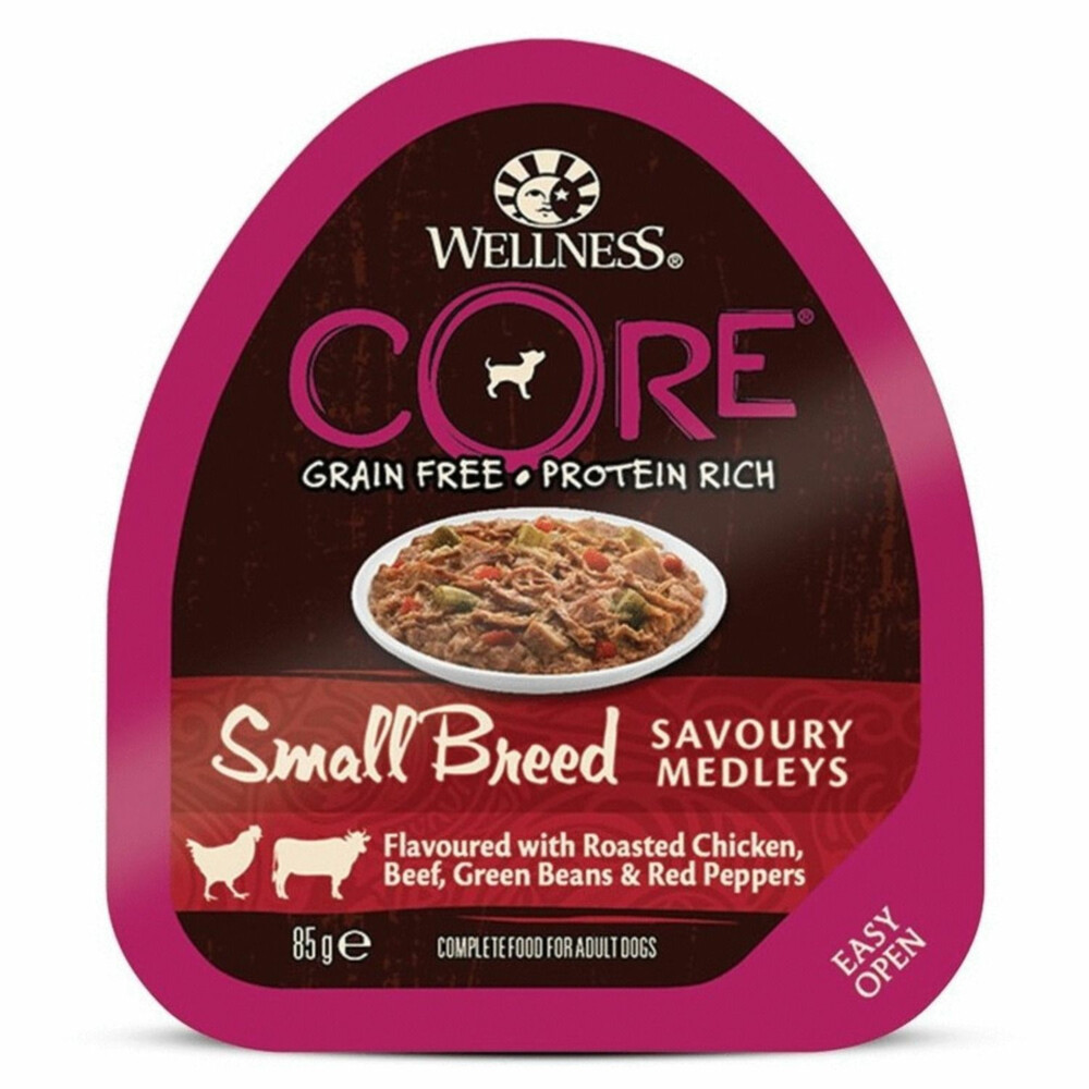 Wellness Core Hondenvoer Small Savoury Medleys Kip - Rund85 gr