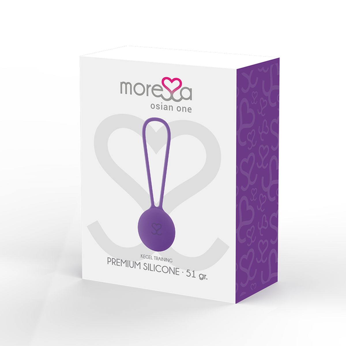 Leichte Liebeskugel für Anfängerinnen, 51g | Hypoallergenes Silikon, Beckenbodentraining  | Moressa