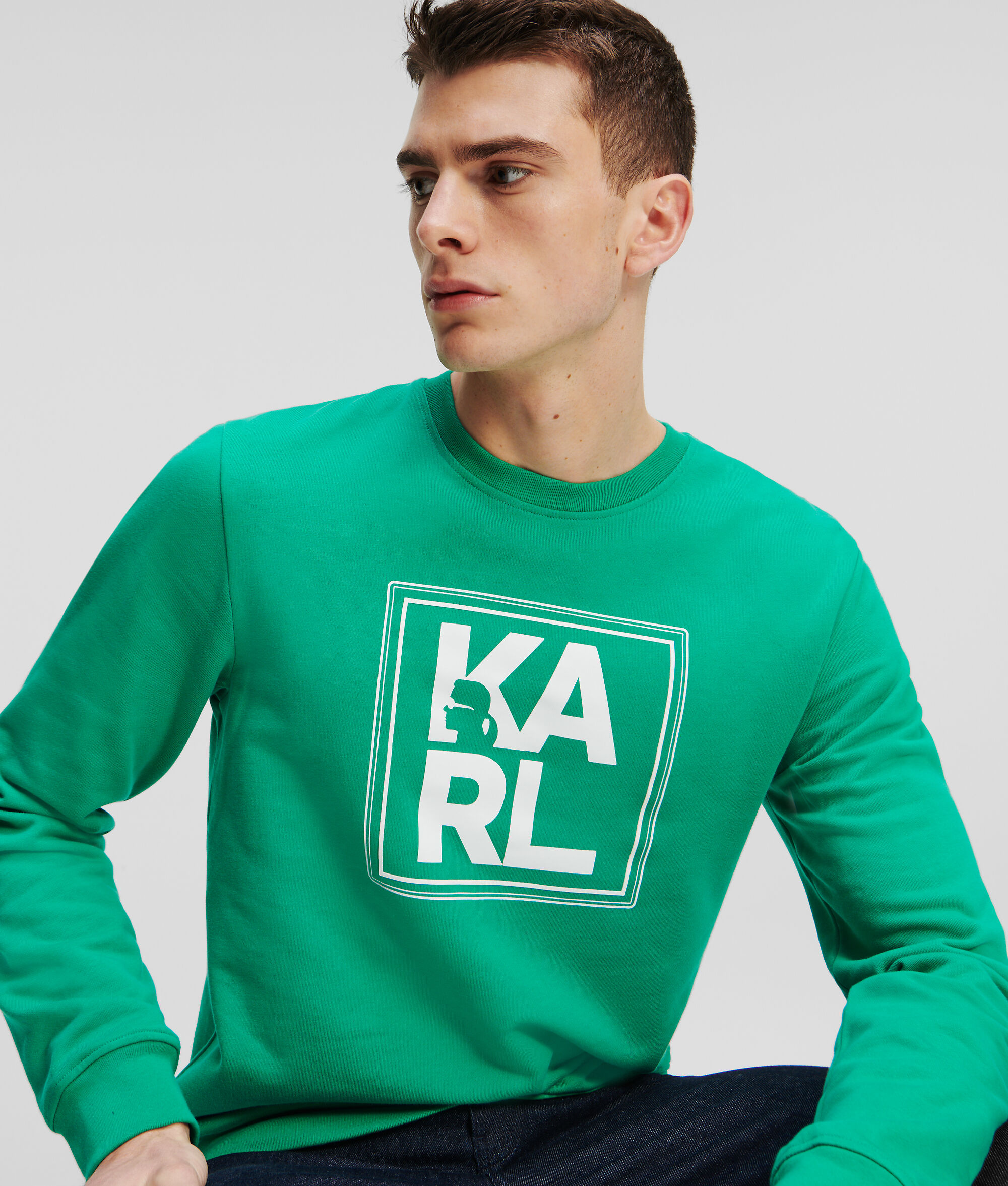 SWEAT-SHIRT ATHLEISURE À GROS LOGO KARL