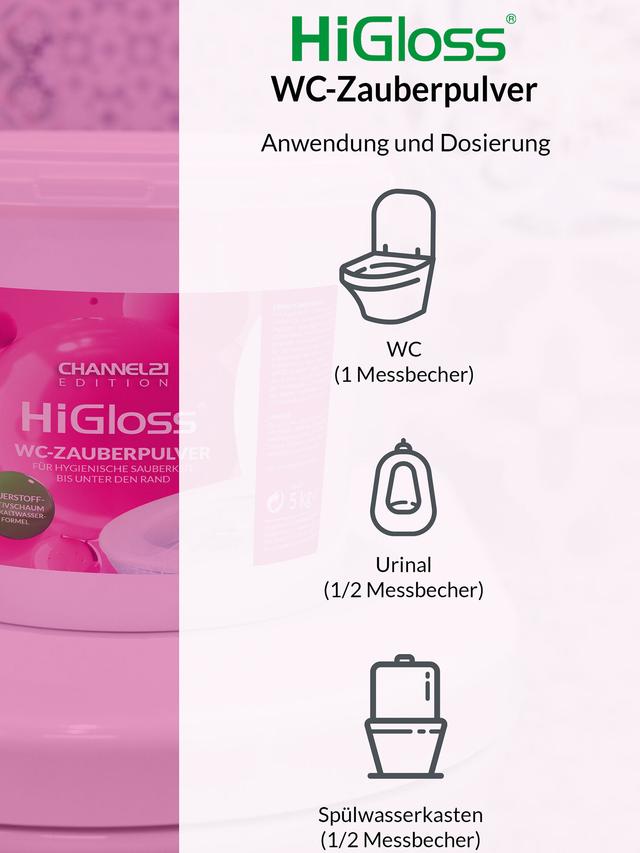 WC Zauber Pulver 5 kg mit Schmutzfinder