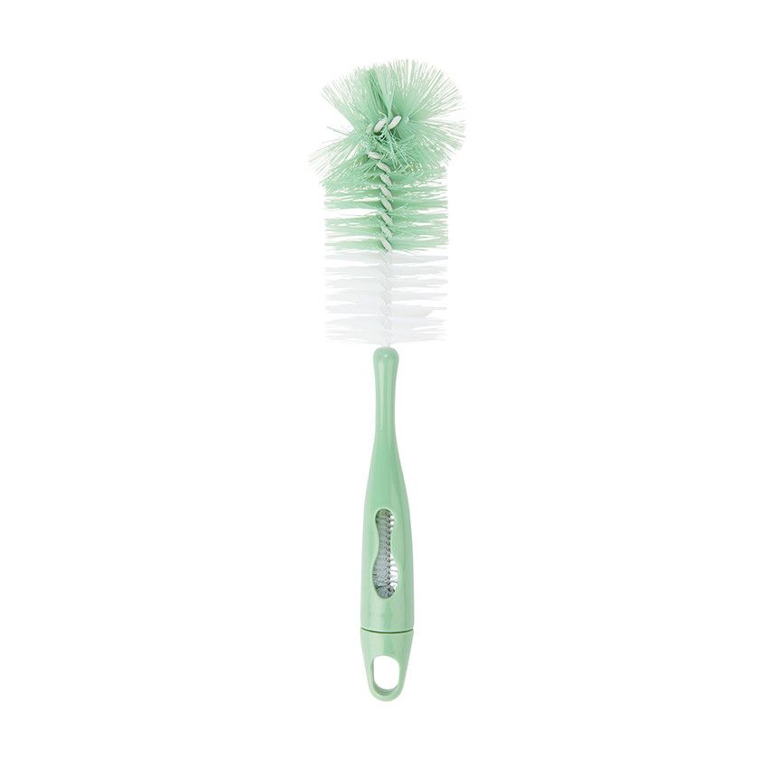 Goupillon 2-en-1 biberons et tétines - Vert - Ecru