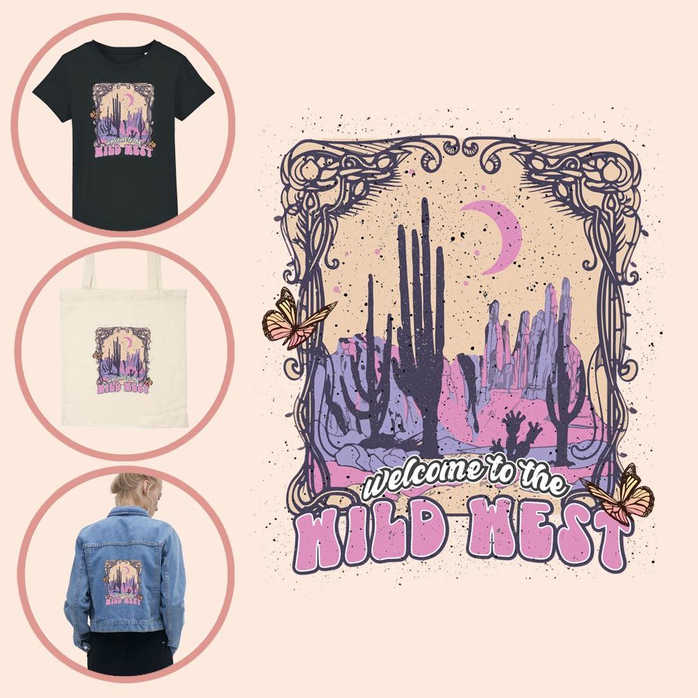 Kleding transfer Welcome to the Wild West