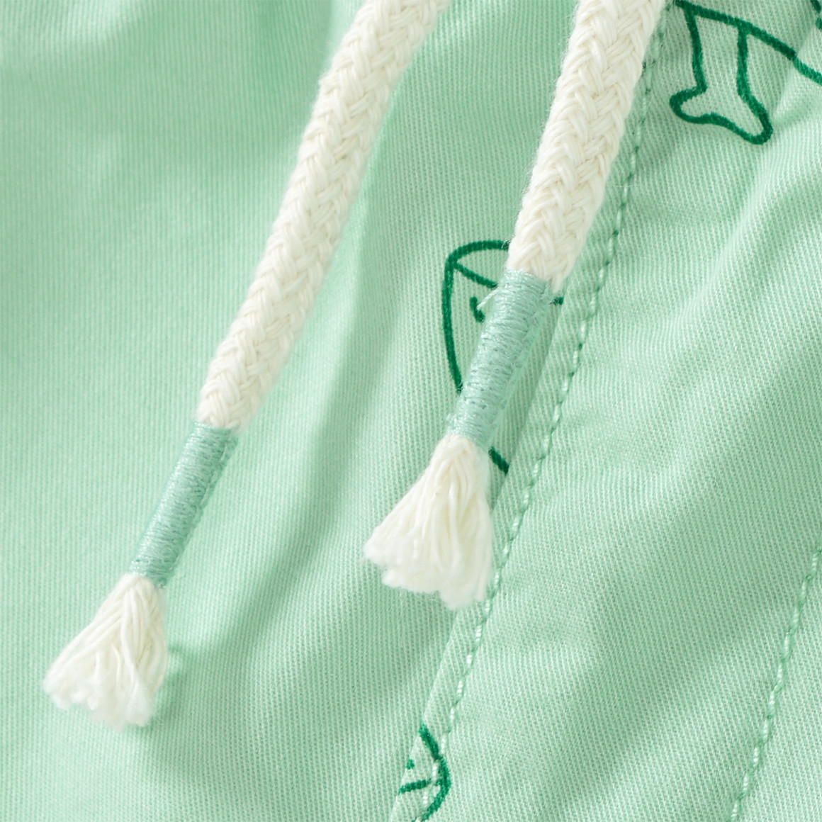 Topomini Baby Shorts mit Chamäleon-Allover hellgrün