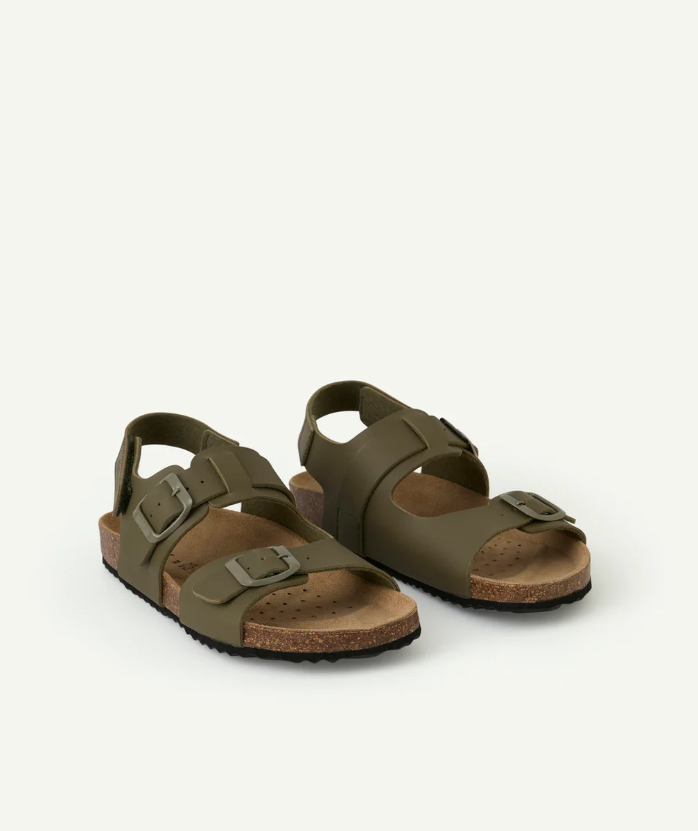 GEOXsandales ouvertes garçon ghita kaki avec scratch