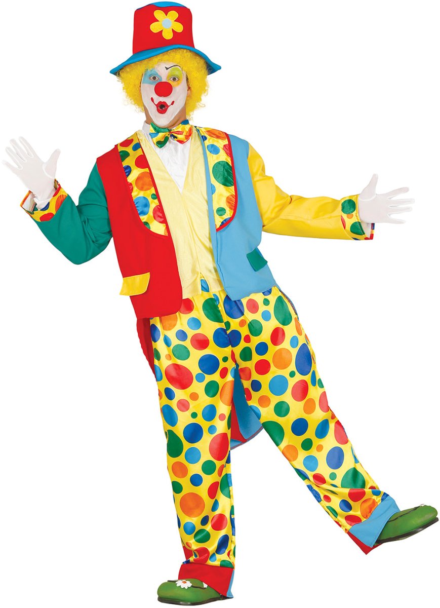 Clown Kostuum Heren Gekleurd