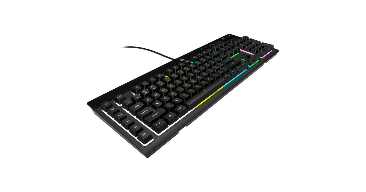 CorsairK55 RGB PRO, gaming toetsenbord  (Zwart, US lay-out, Membraan, RGB leds)