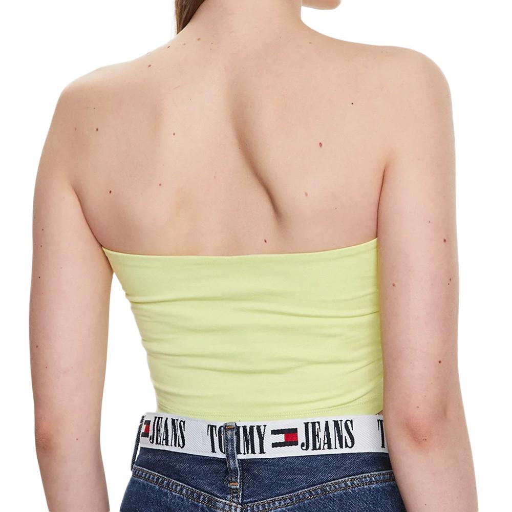 Tommy Hilfiger Top Bandeau Jaune Fluo Femme Tommy Hilfiger Tjw Essential Tube T