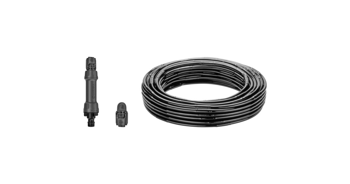 GARDENAMicro-Drip-Bewatering heggen/struiken Set (50 m) druppelaar  (Zwart)