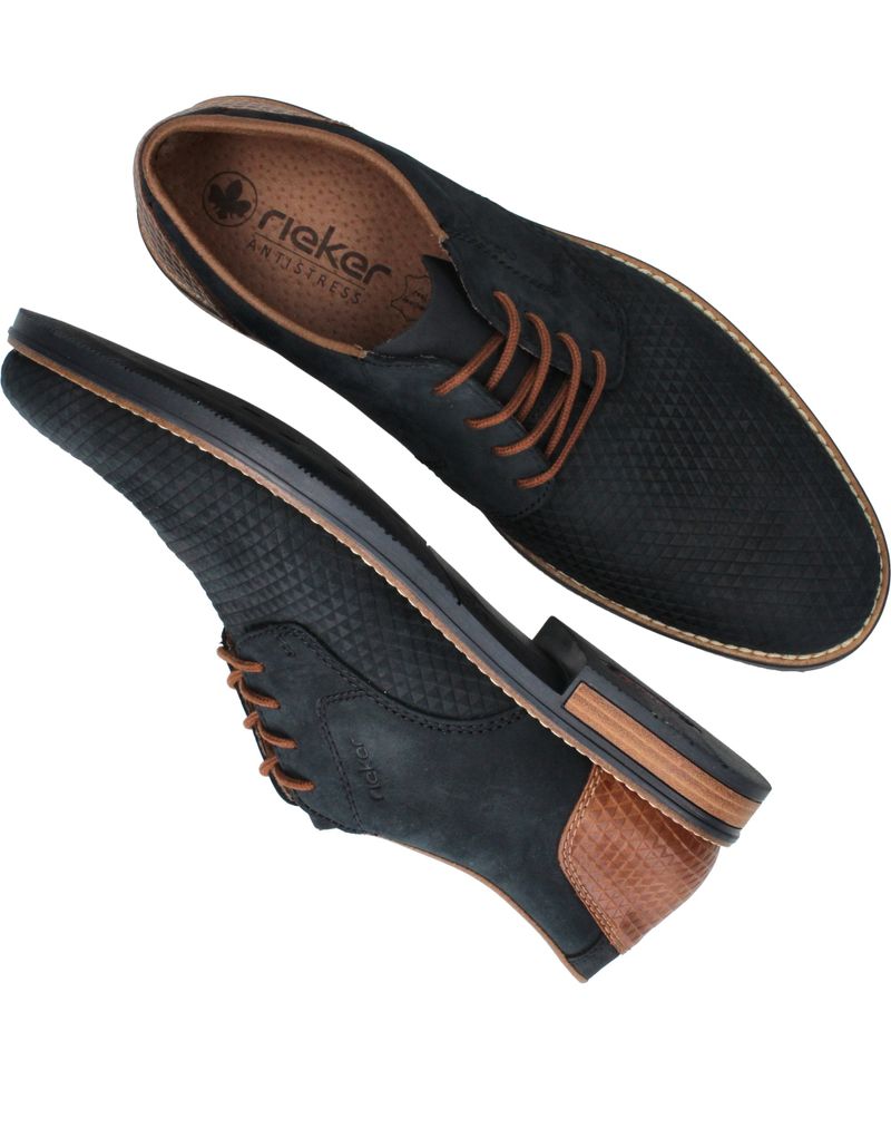 Rieker Veterschoenen Blauw Heren