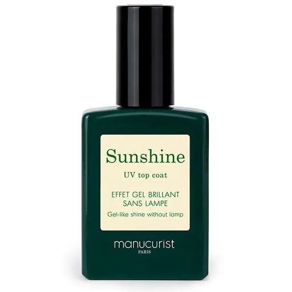 Manucurist - Top Coat Sunshine Effet Gel Brillant sans Lampe- Soin des ongles